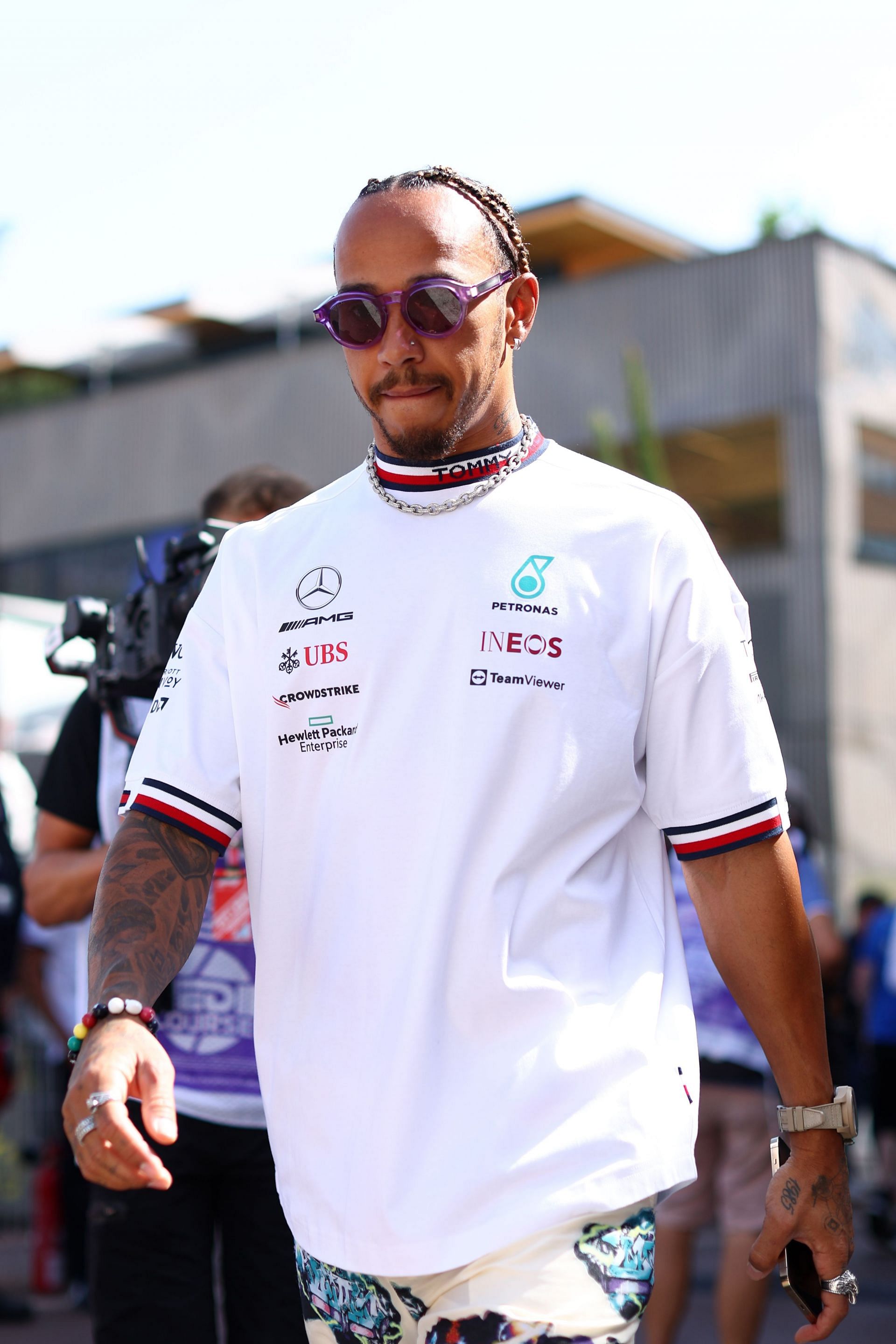 Lewis Hamilton ahead of the F1 Grand Prix of Monaco at Circuit de Monaco on May 27, 2022 in Monte-Carlo, Monaco. (Photo by Clive Rose/Getty Images)