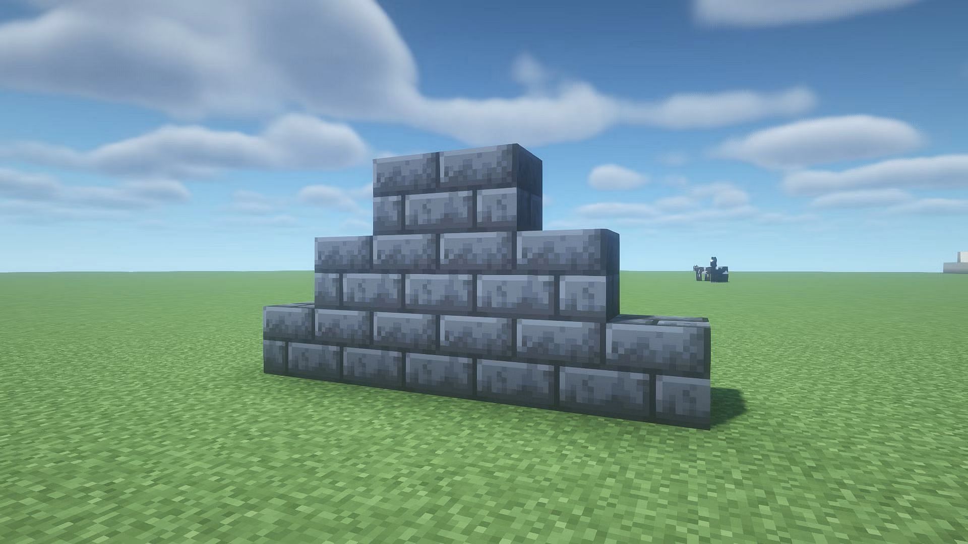 Deepslate bricks are a more darker and stronger version of stone bricks in Minecraft (Image via Mojang)