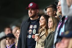 In Photos: J.J. Watt, wife Kealia celebrate Burnley promotion with thousands in championship parade