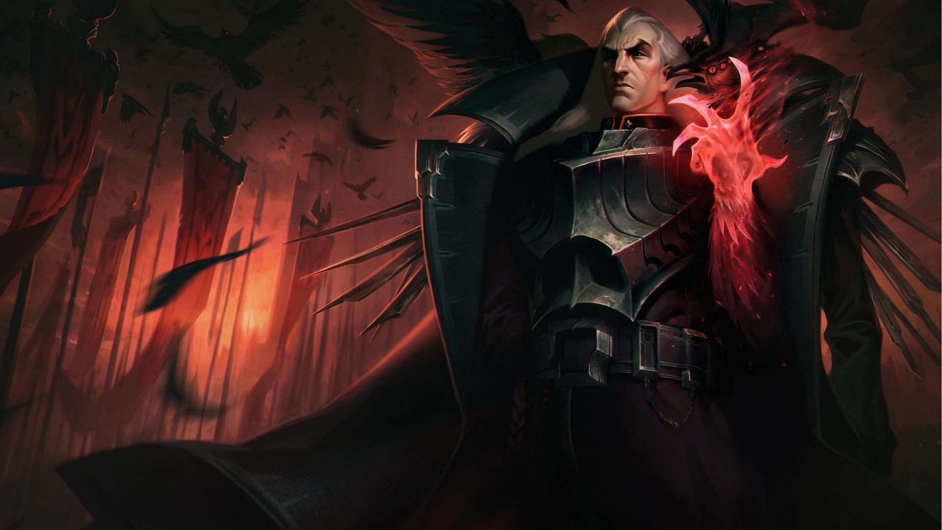 Swain, the Noxian Grand General, will be able to transform into his demonic form. (Image via Riot Games)