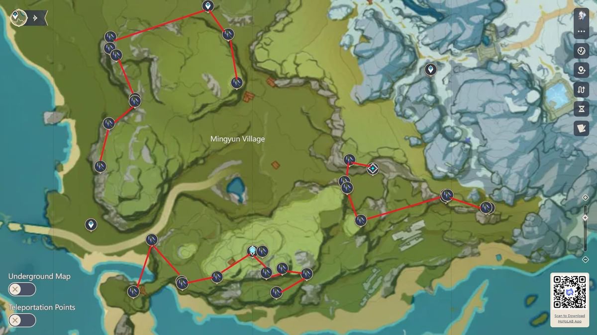 All Violetgrass locations in Genshin Impact Baizhu materials farming guide