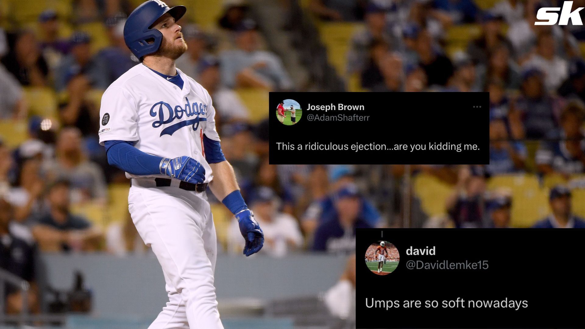 Dodgers' Dave Roberts, Max Muncy explain ejections vs. Red Sox