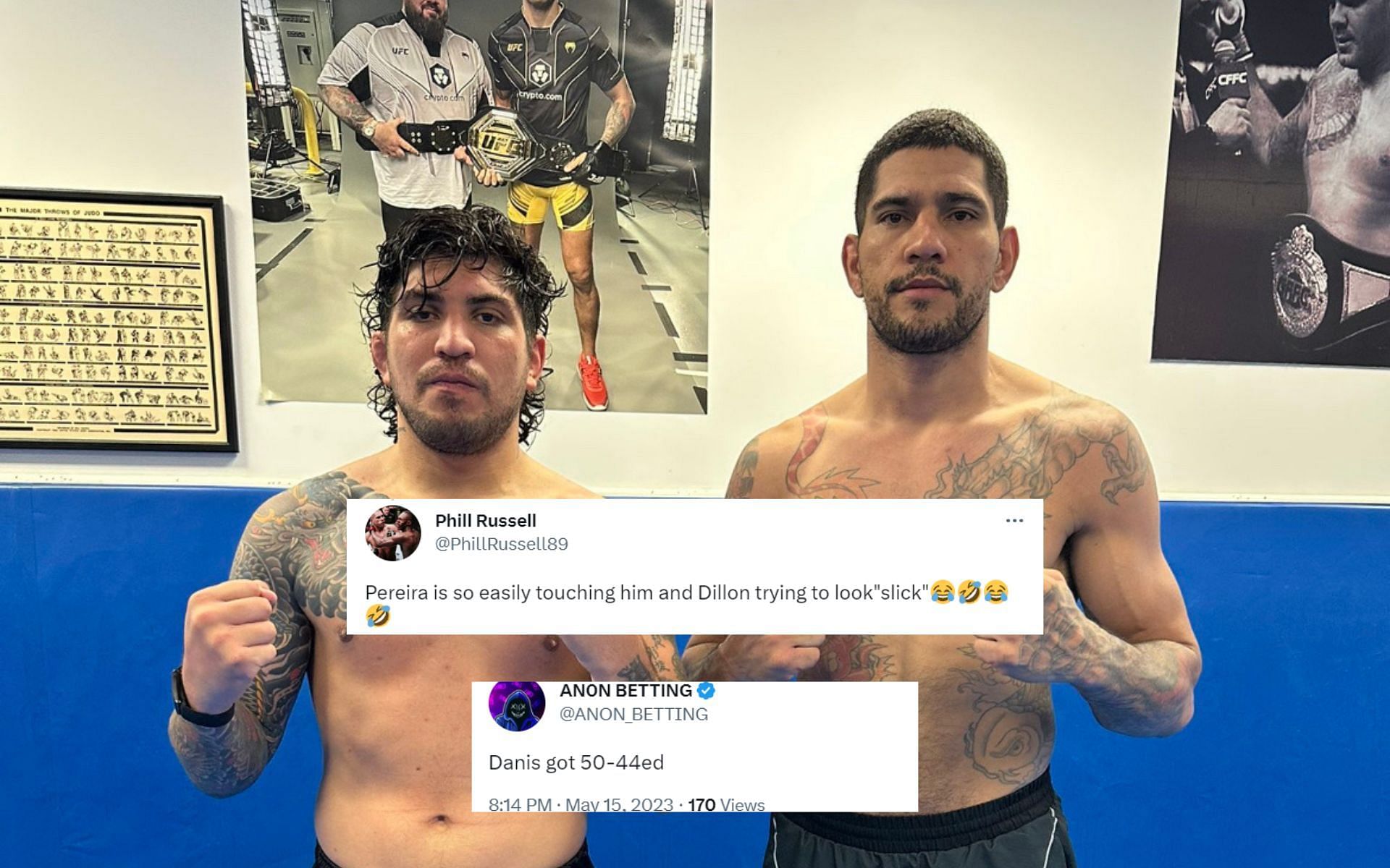 Dillon Danis &amp; Alex Pereira [Image: @dillondanis/Instagram]