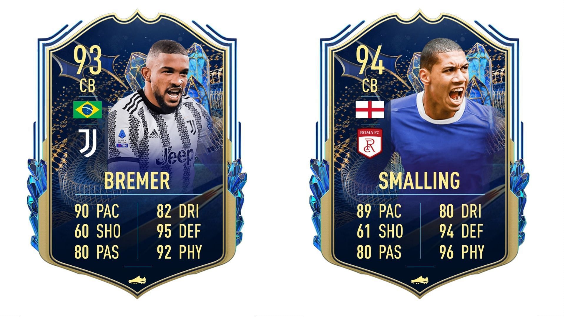 Smalling and Bremer&rsquo;s Serie A TOTS cards could be excellent additions for many FIFA 23 players (Images via Twitter/FIFA 23 leaks)