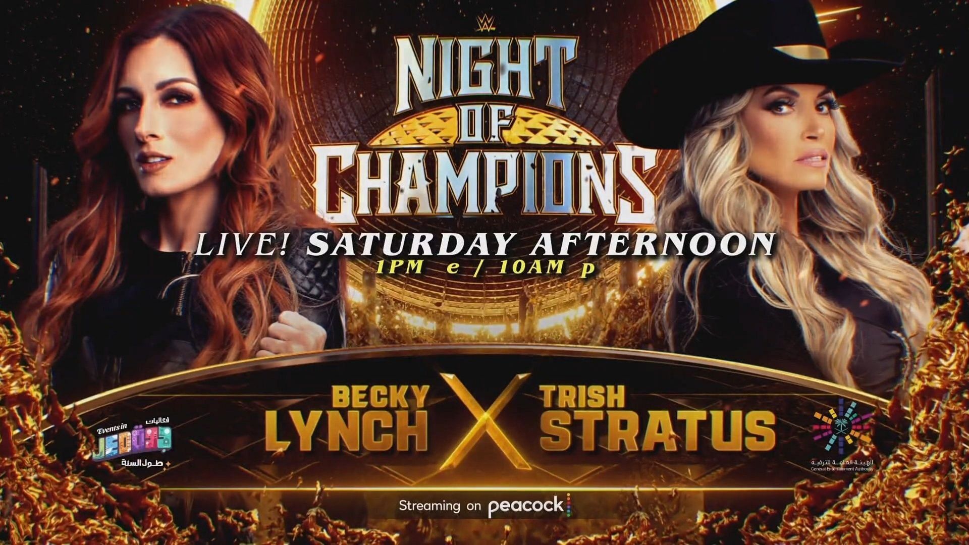 Becky Lynch versus Trish Stratus for WWE Night of Champions 2023 was made official on RAW this week.