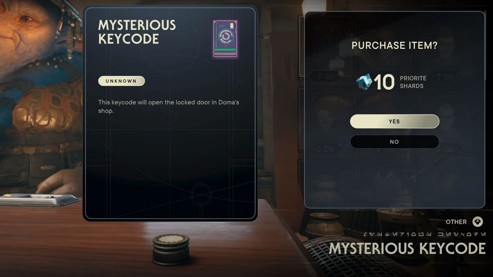 This item provides access to a stim canister, the only gameplay benefit of this shop. (image via Respawn Entertainment)