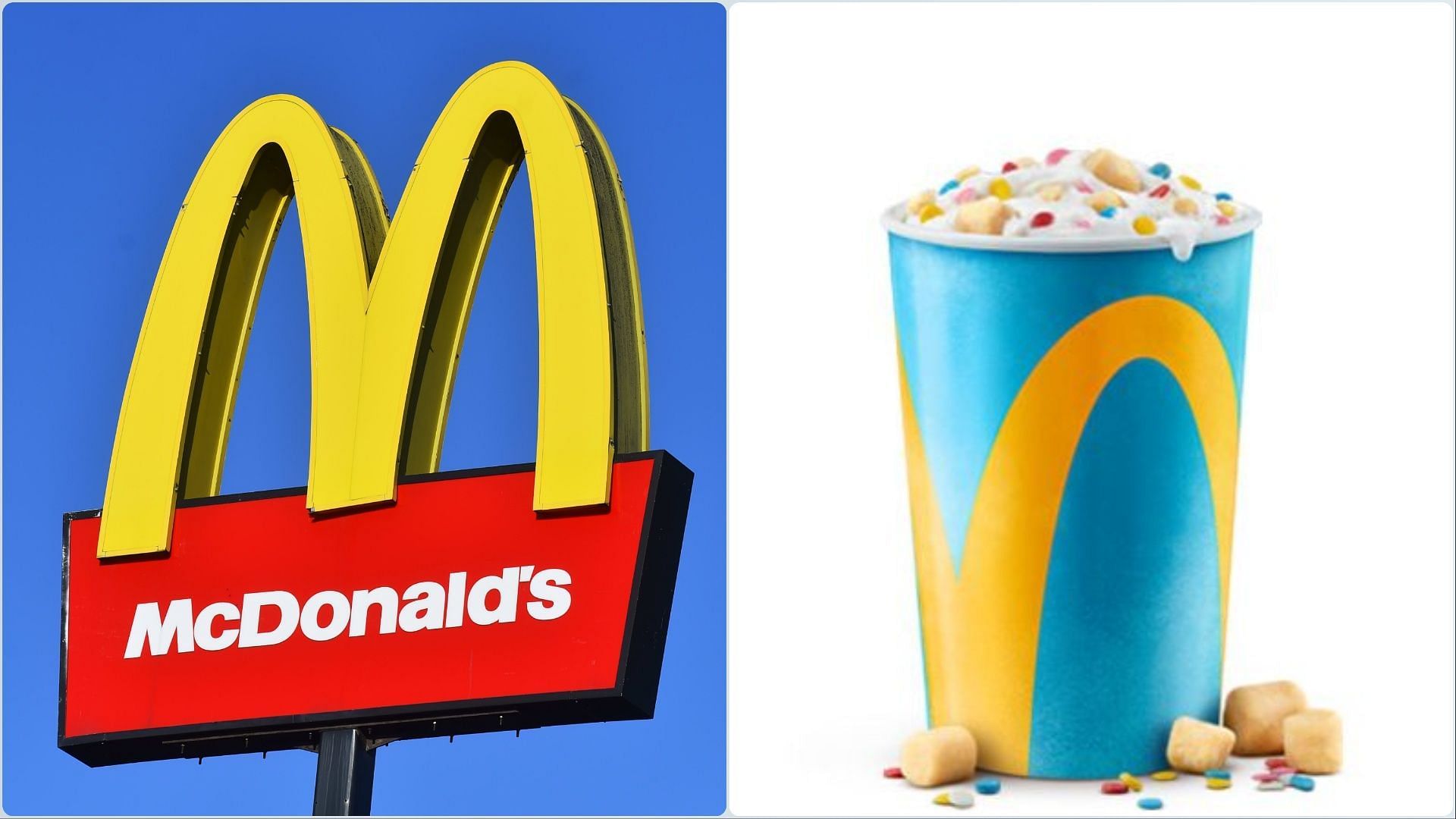 The new McFlurry is exclusively available in Canada for a limited time (Image via Nathan Stirk/ Getty Images/ McDonald&#039;s)
