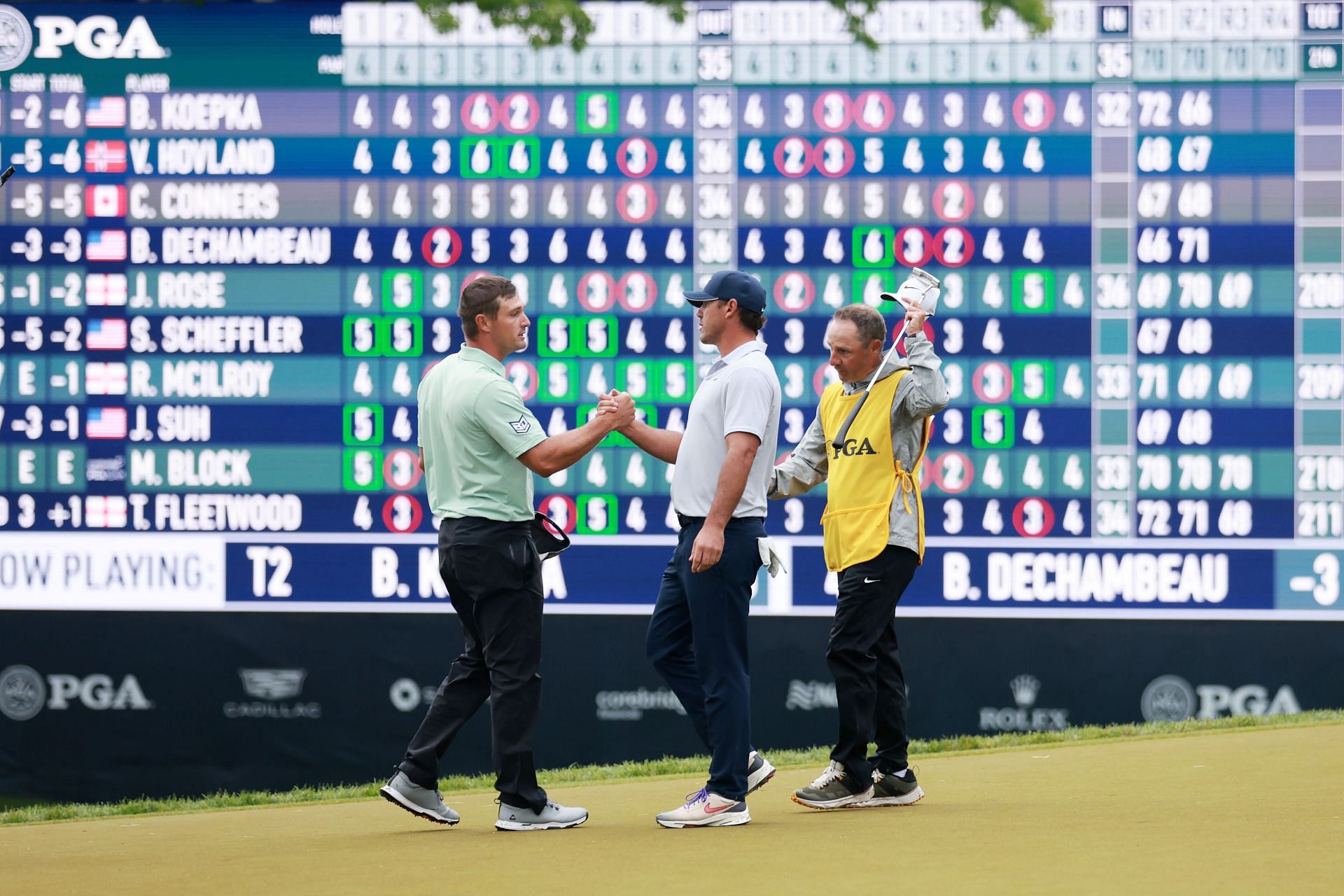 Bryson DeChambeau and Brooks Koepka had a great ride at the 2023 PGA Championship (Image via Getty).