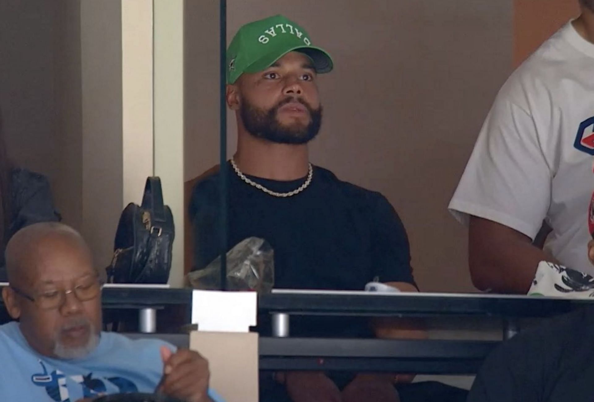 Cowboys QB Dak Prescott in attendance for Game 3 between Dallas Stars and Vegas Golden Knights