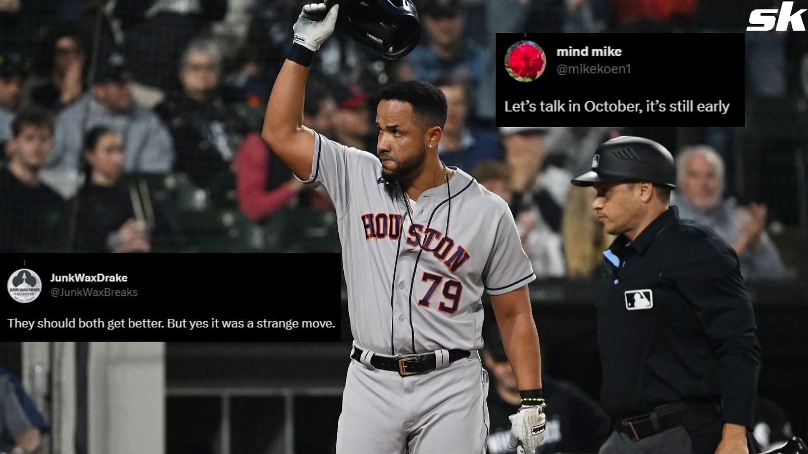 Jose Abreu has a team-low WAR of -1.1 in his first season with the Houston Astros