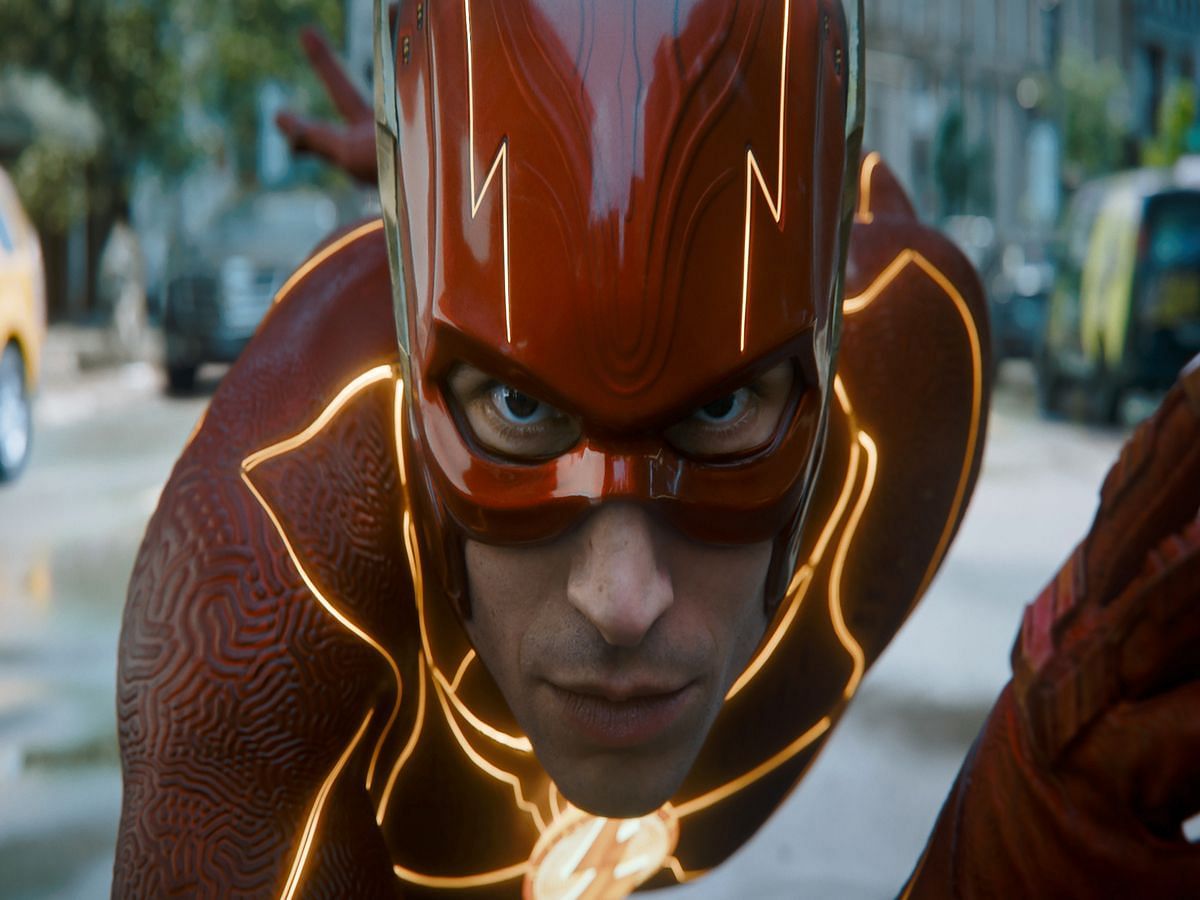 Ezra Miller in The Flash (2023) (Image via IMDb)