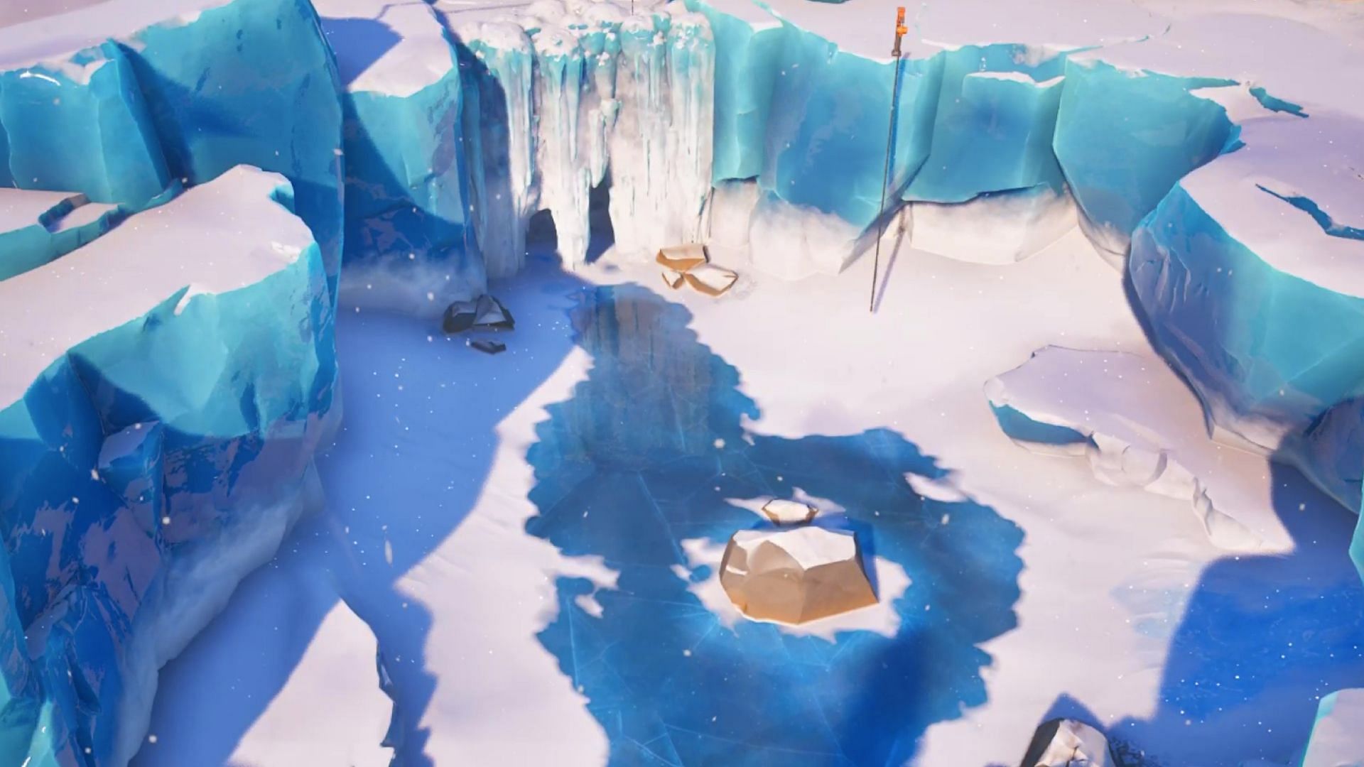 Frostbite Falls in Fortnite is situated in the northern part of the island (Image via Epic Games)