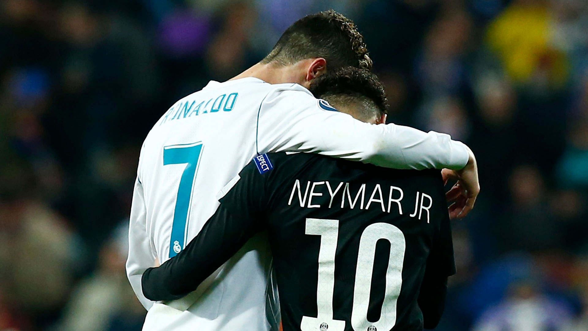 Neymar (right) was full of praise for Ronaldo.