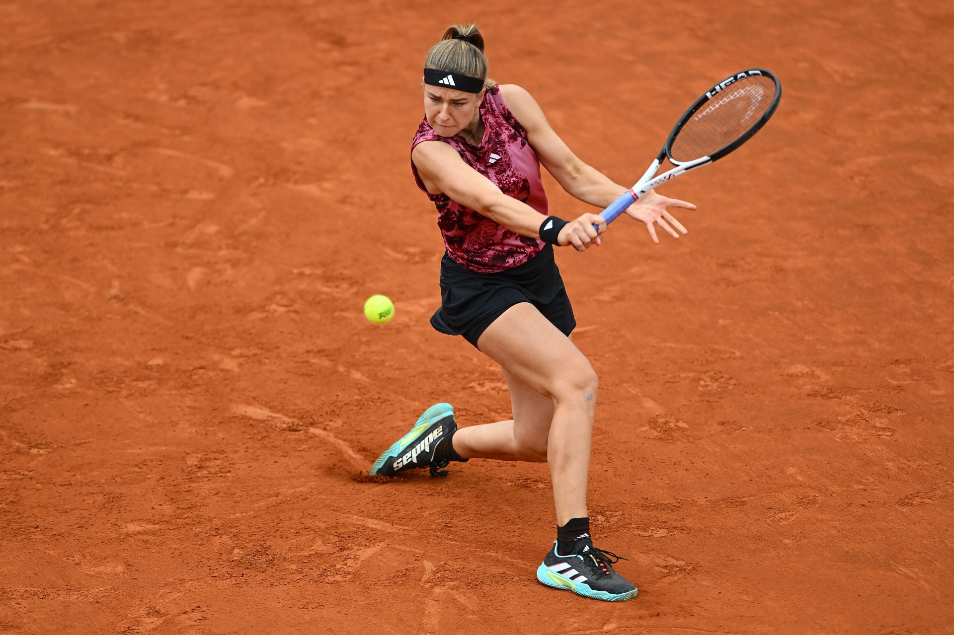 Karolina Muchova at the 2023 Italian Open.