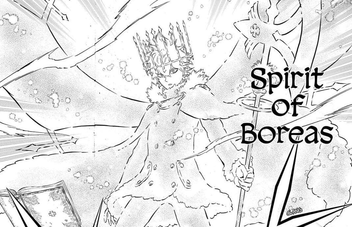 Yuno&#039;s Spirit of Boreas as seen in Black Clover chapter 276 (Image via Shueisha)