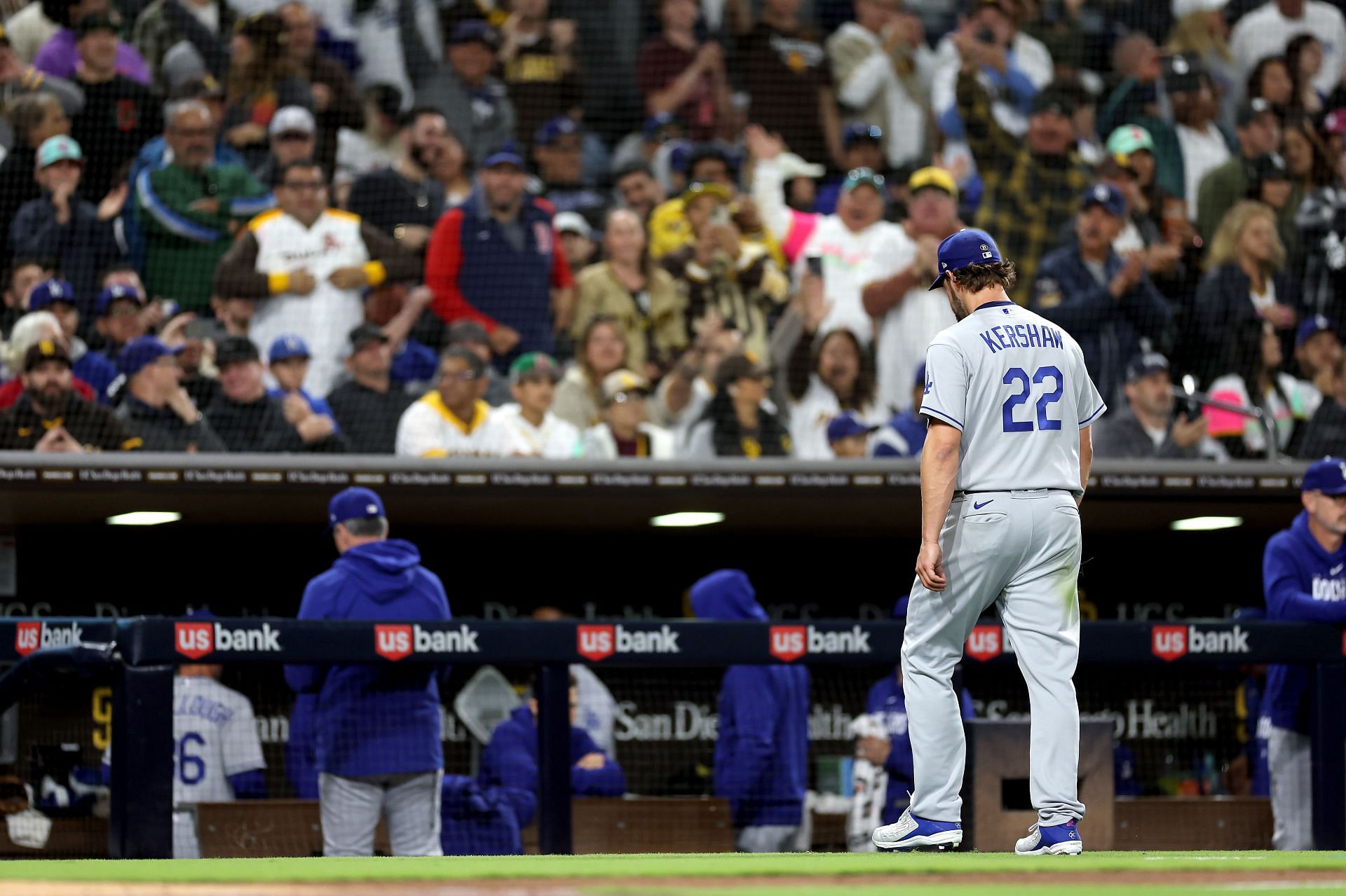 Men's Los Angeles Dodgers #22 Clayton Kershaw White Green 2022