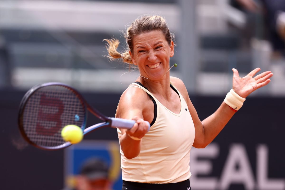 Victoria Azarenka represents PSG and Kylian Mbappe during French Open