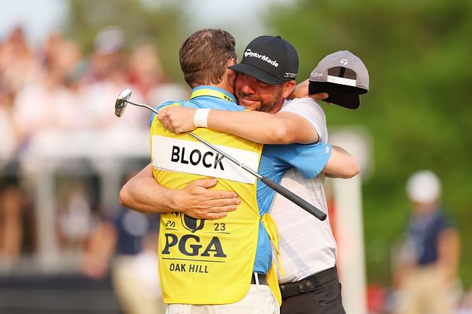 Watch: Michael Block’s caddie John Jackson is shocked as he figures out his earnings after the PGA Championship 2023