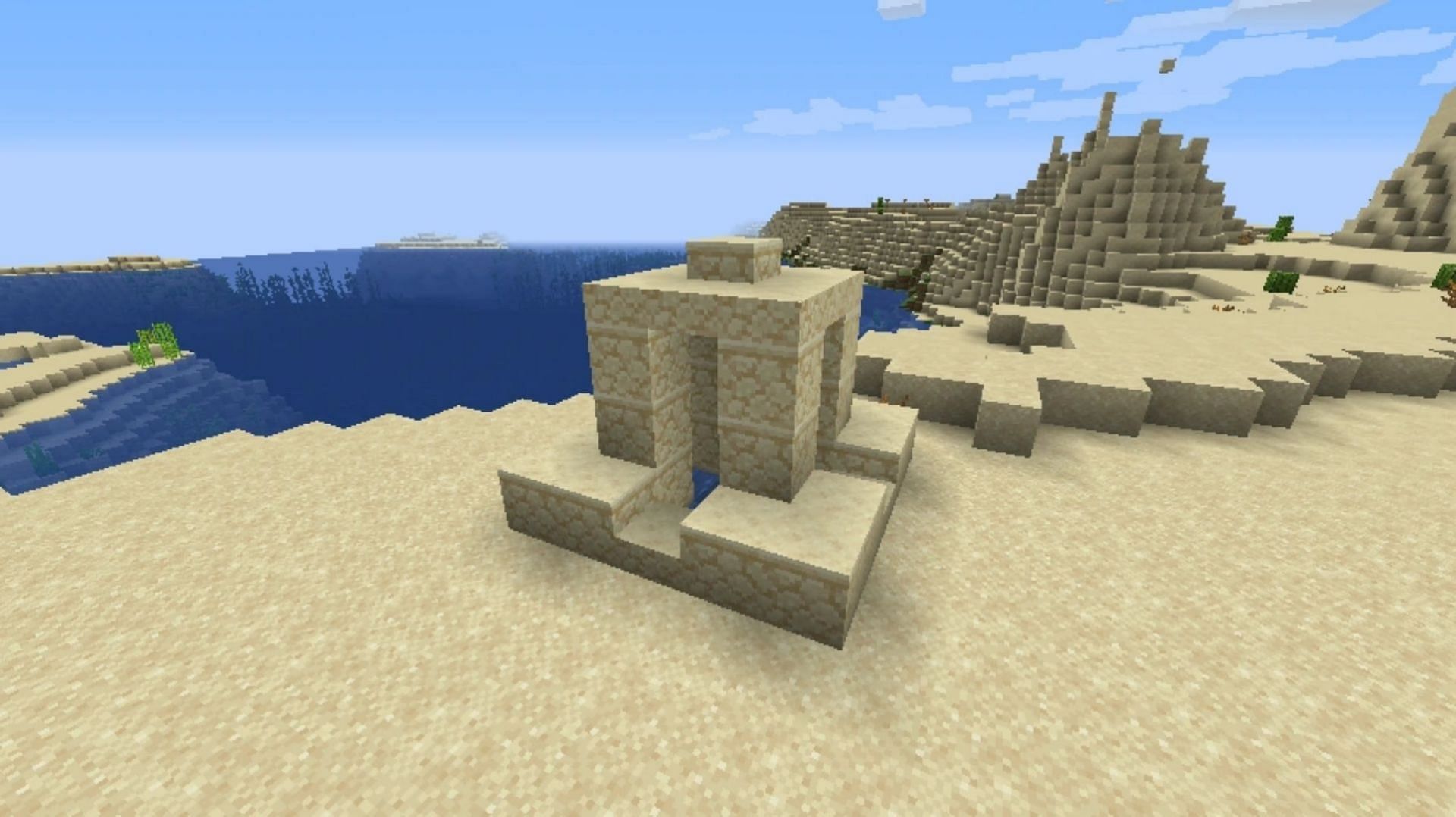 Desert wells will have a new purpose in Minecraft 1.20 Trails and Tales update since they will generate suspicious sand blocks (Image via Mojang)