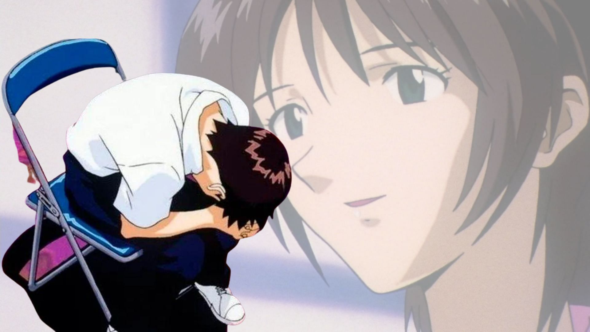 Shinji and Yui as seen in the anime (Image via Sportskeeda)