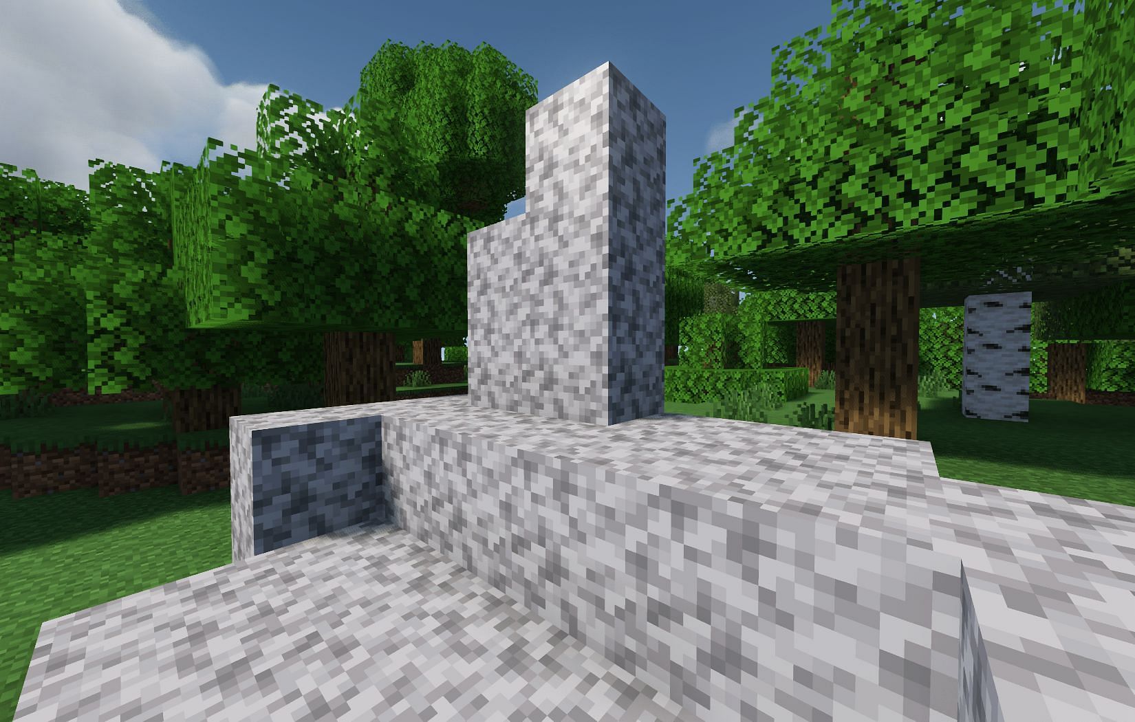 This one looks like bird excrement (Image via Mojang)