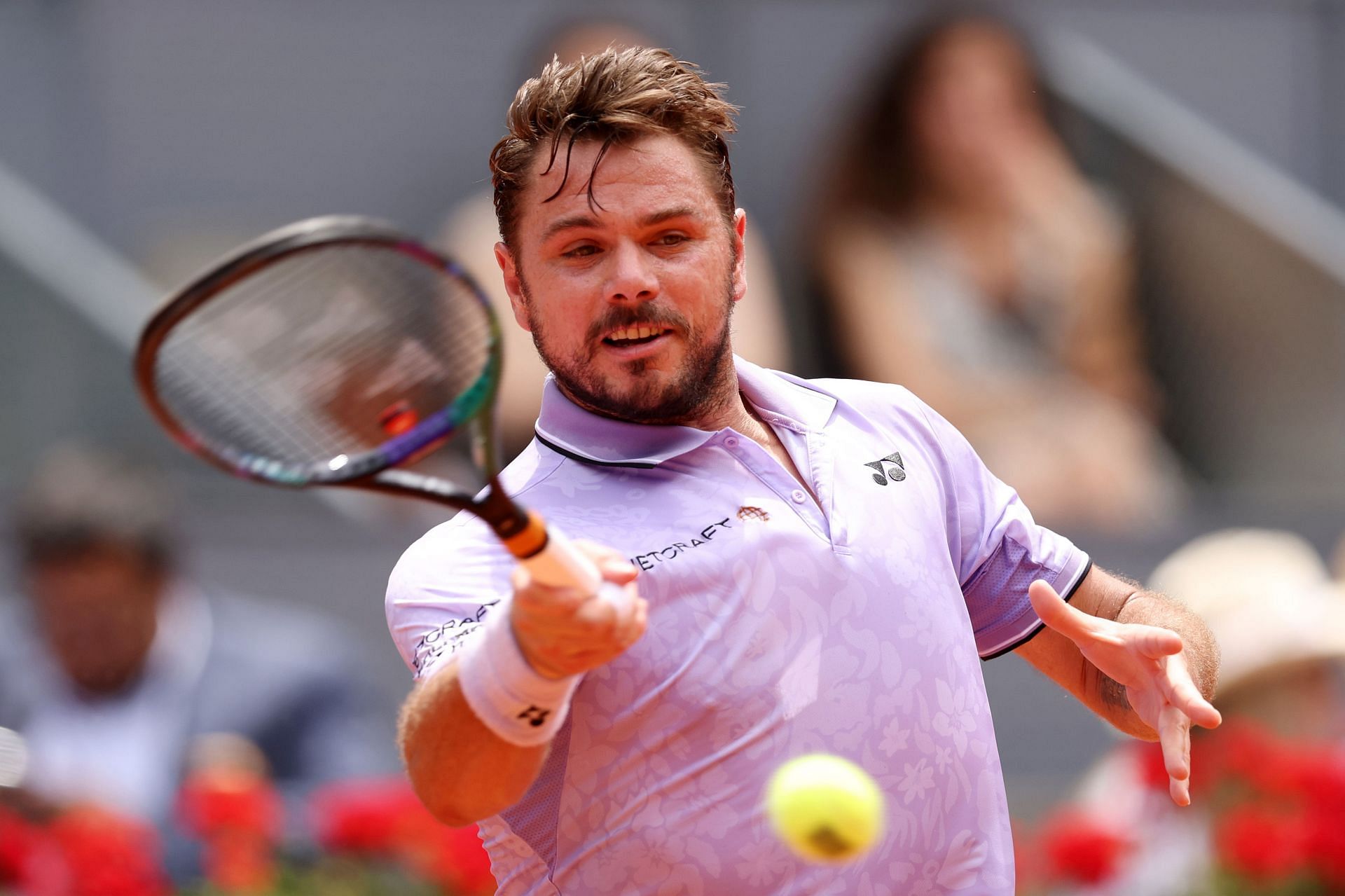 Wawrinka will be in action in Rome on Wednesday.
