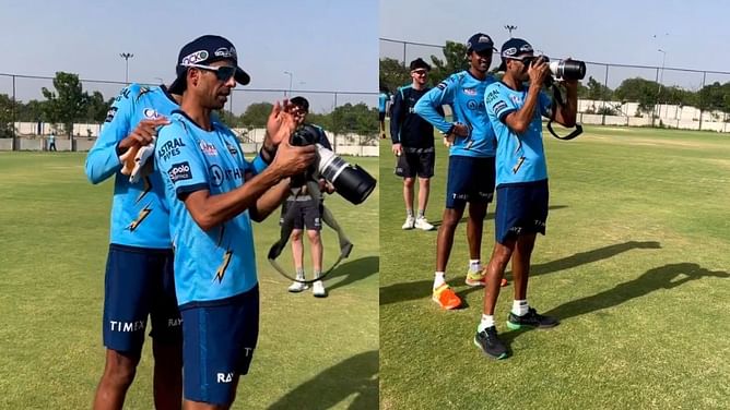 IPL 2023: आशीष नेहरा बने 'फोटोग्राफर', गुजरात के कोच का निराला अंदाज आया सामने