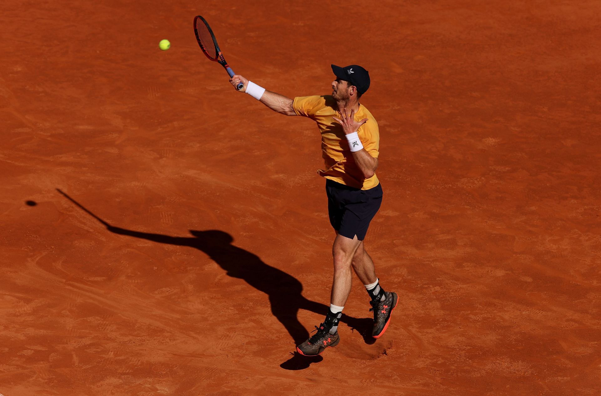 Andy Murray in action at the Madrid Open