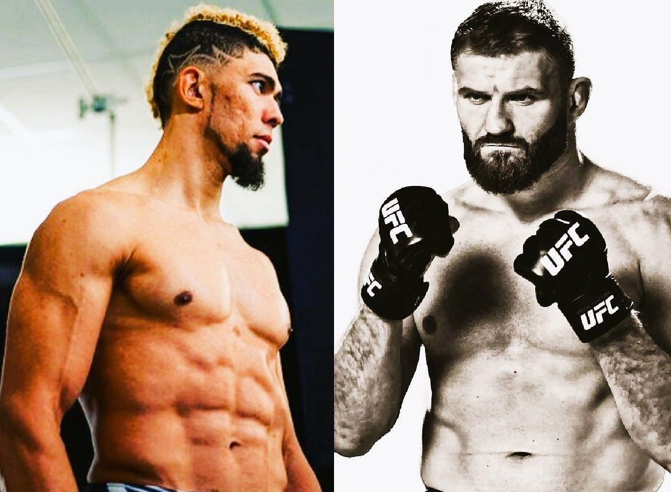 Walker vs. Blachowicz [Images via @johnnywalker &amp; @janblachowicz on Instagram]