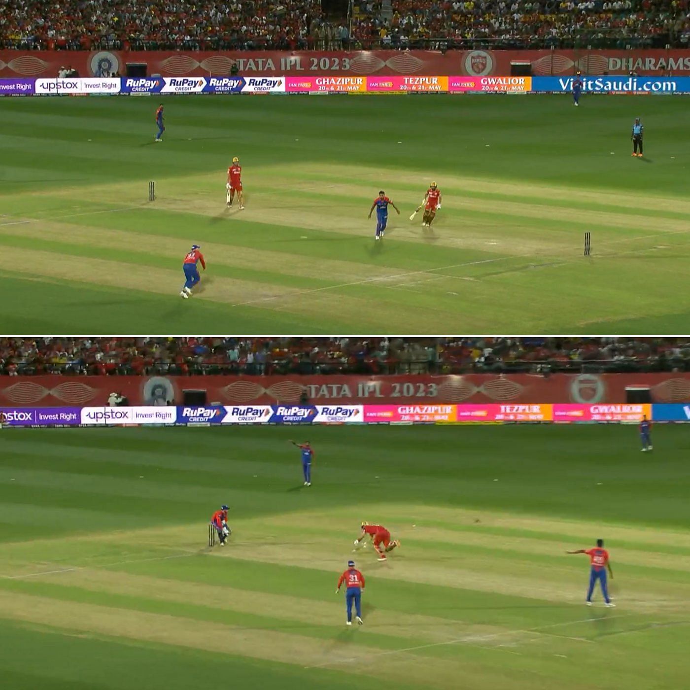 Delhi Capitals missed twin run-outs. (Credits: Twitter)