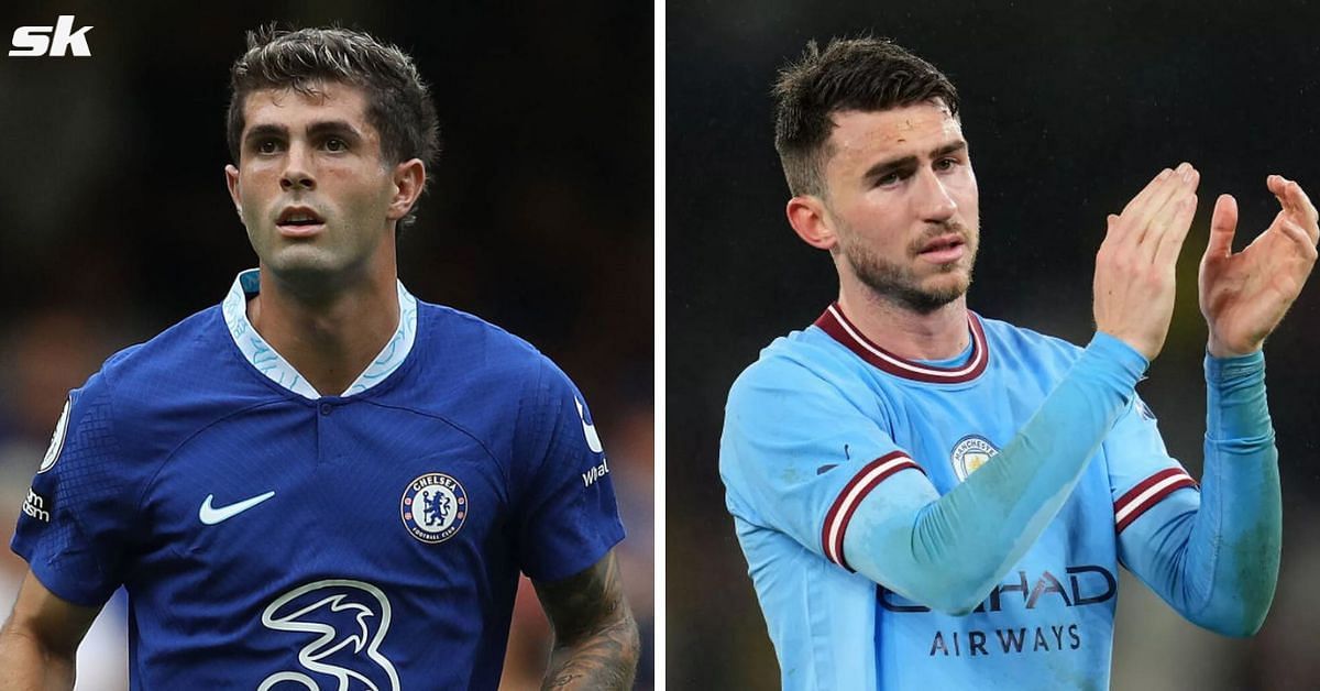 Christian Pulisic (left) and Aymeric Laporte (right)