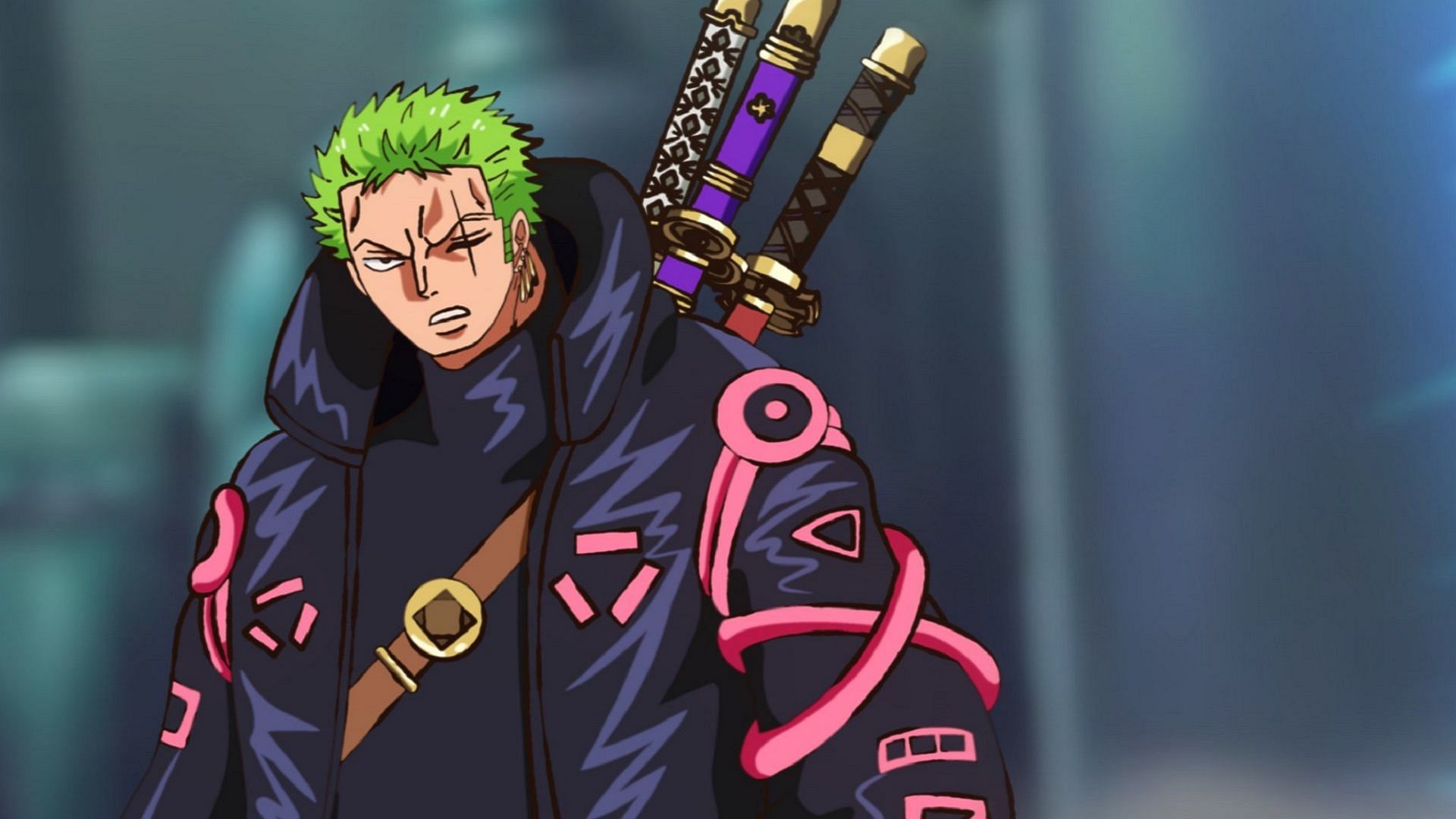 Zoro in his Egghead outfit (Image via Toei Animation, One Piece)
