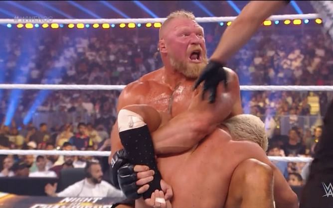 Brock Lesnar sends a six-word message after making Cody Rhodes pass out at Night of Champions 2023