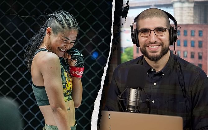 Stamp Fairtex roasts Ariel Helwani on his version of the 'Stamp Dance'
