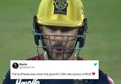 "Thank you CSK for not retaining Faf du Plessis" - Fans erupt as RCB captain continues his dream batting form with another match-winning knock vs SRH