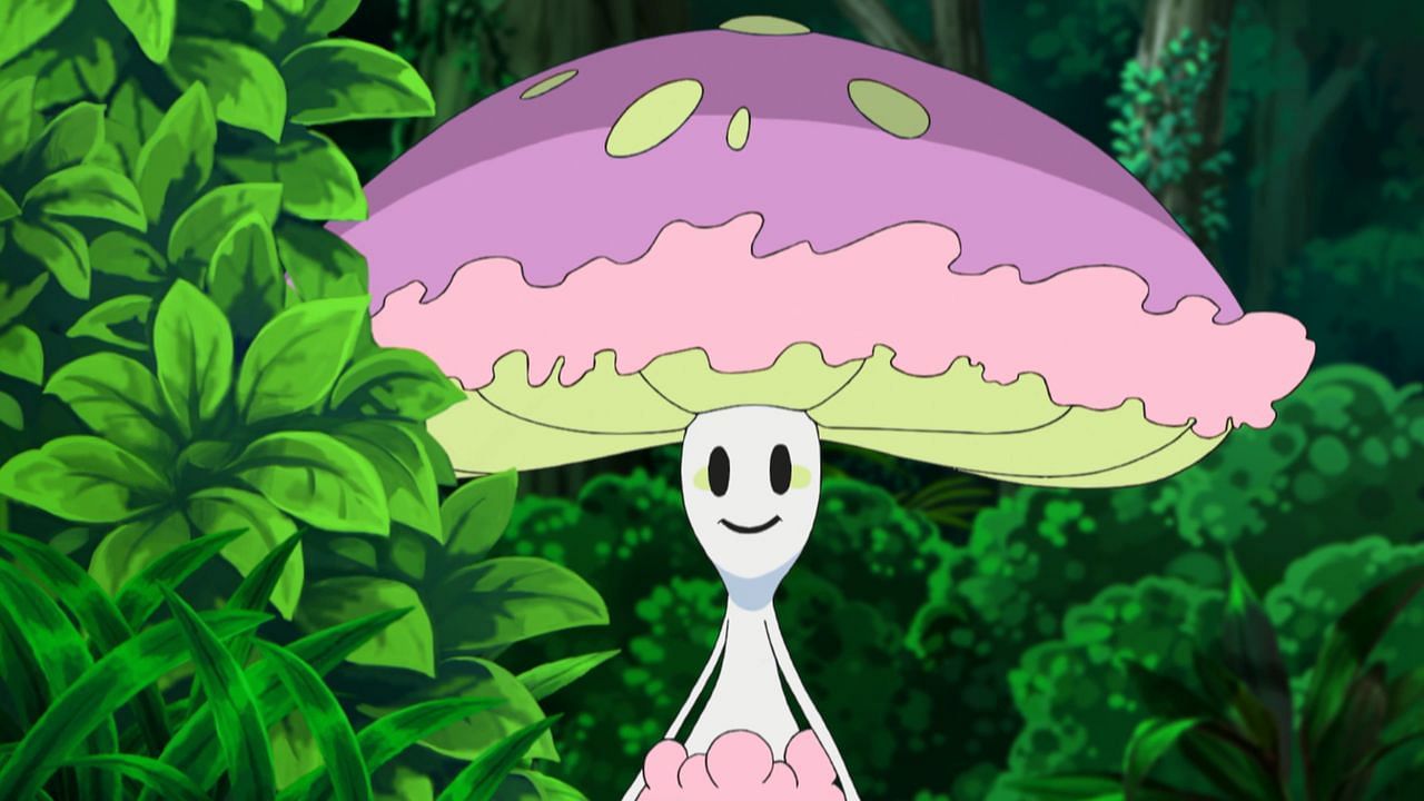 Shiinotic as it appears in the anime (Image via The Pokemon Company)
