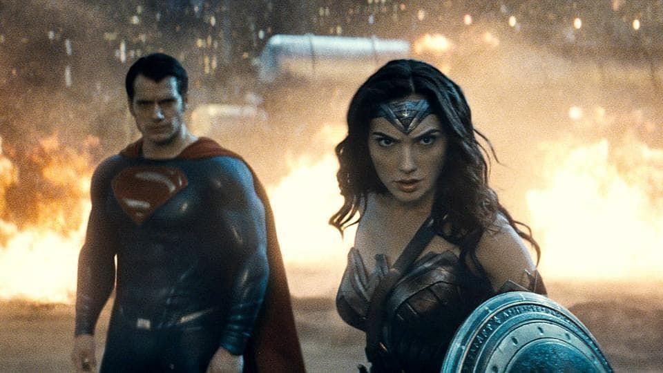 Wonder Woman and Superman in Zack Snyder&#039;s Batman V Superman (Image via DC)