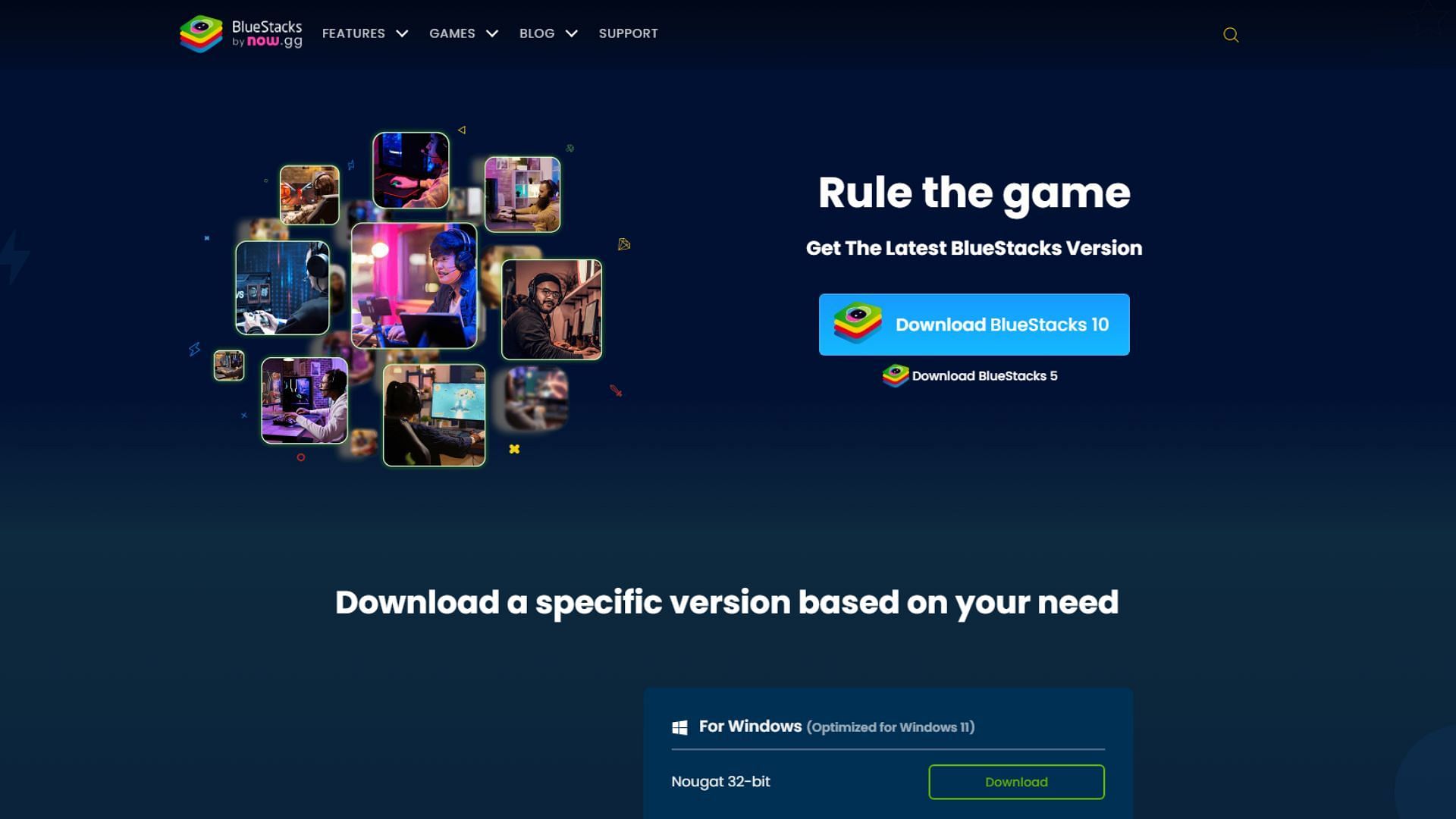 Download BlueStacks 5 from their website(Image via BlueStacks)