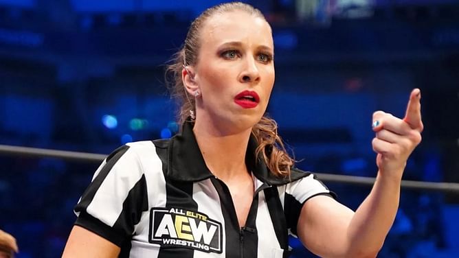 "Stop your b*tching" - WWE Hall of Famer's wife sends a stern message to AEW referee Aubrey Edwards
