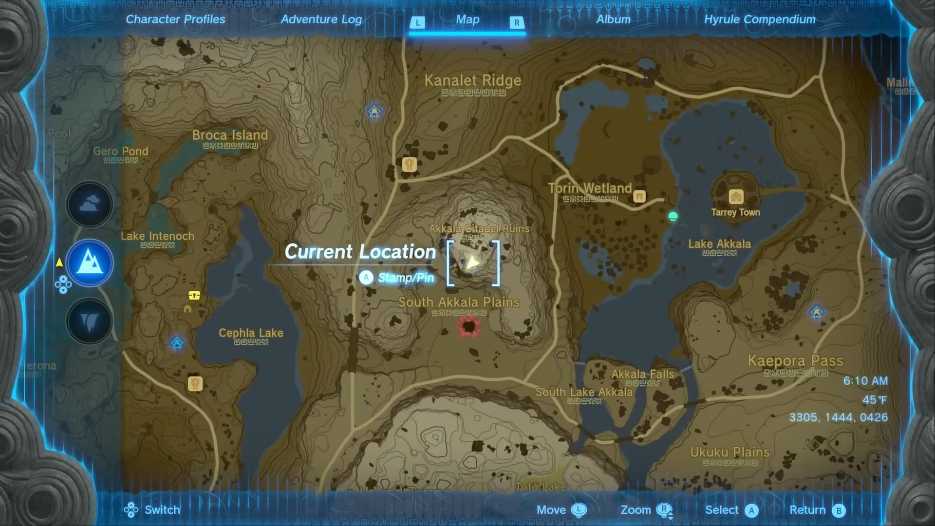 Location of the Fierce Deity Armor (Image via Nintendo)