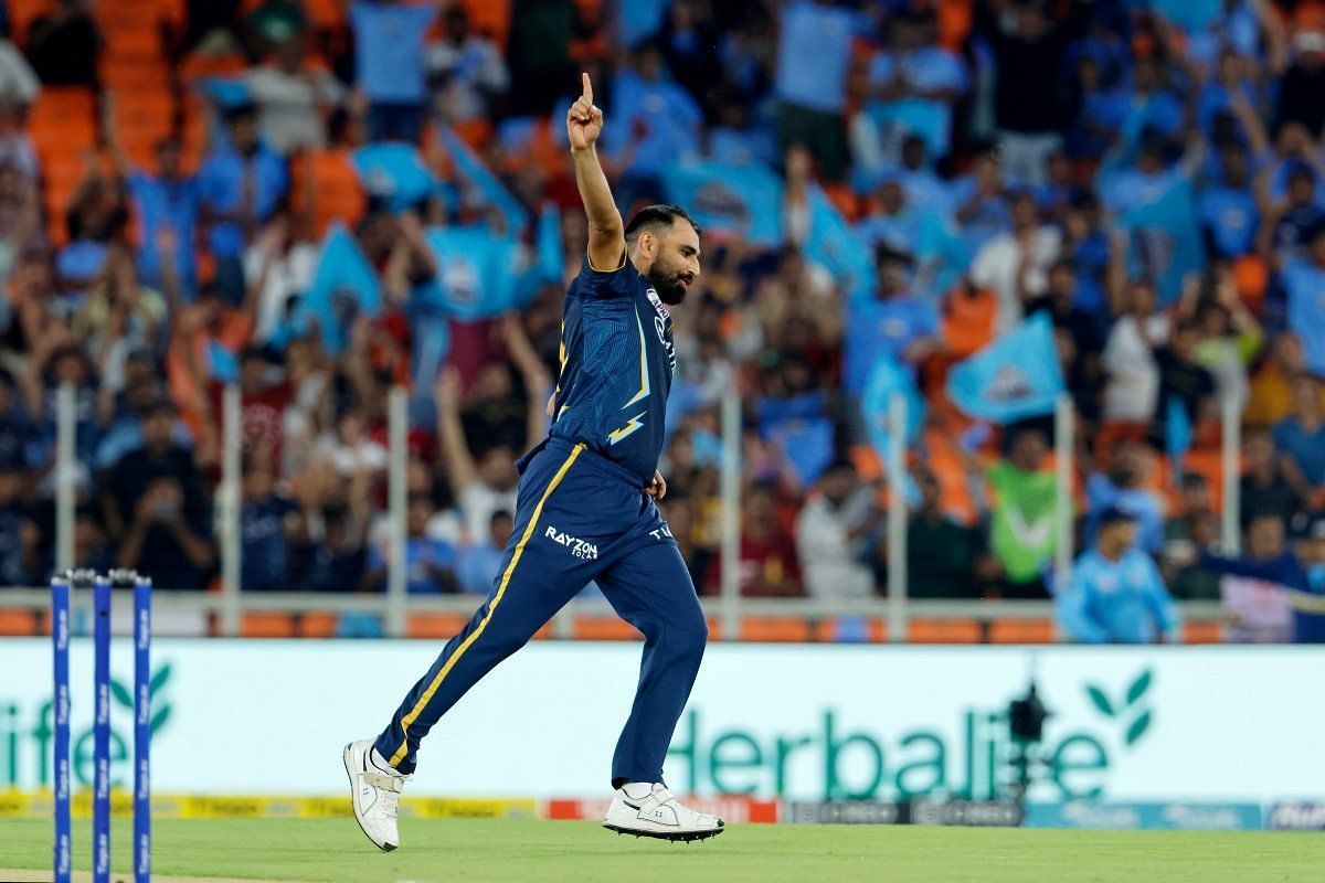 Mohammed Shami celebrating a wicket (Image Courtesy: Twitter/IPL)
