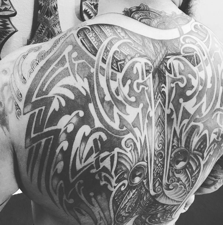 Bray wyatt back tattoo