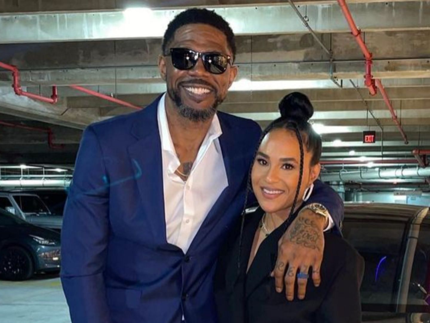 Udonis Haslem and his wife Faith Haslem. (Photo: Faith Haslem/Instagram)