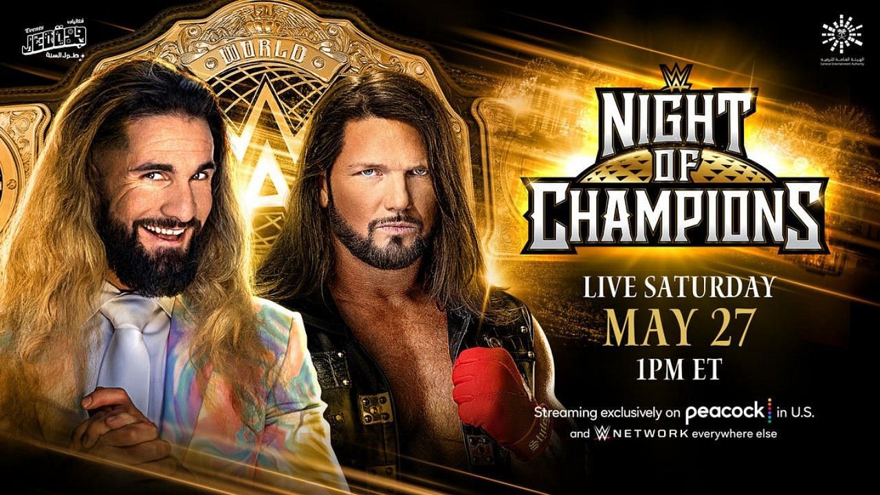WWE Night of Champions में एजे स्टाइल्स vs सैथ रॉलिंस का शानदार मुकाबला देखने को मिलेगा 