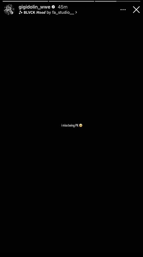 The NXT star posted the cryptic message on her Instagram story.