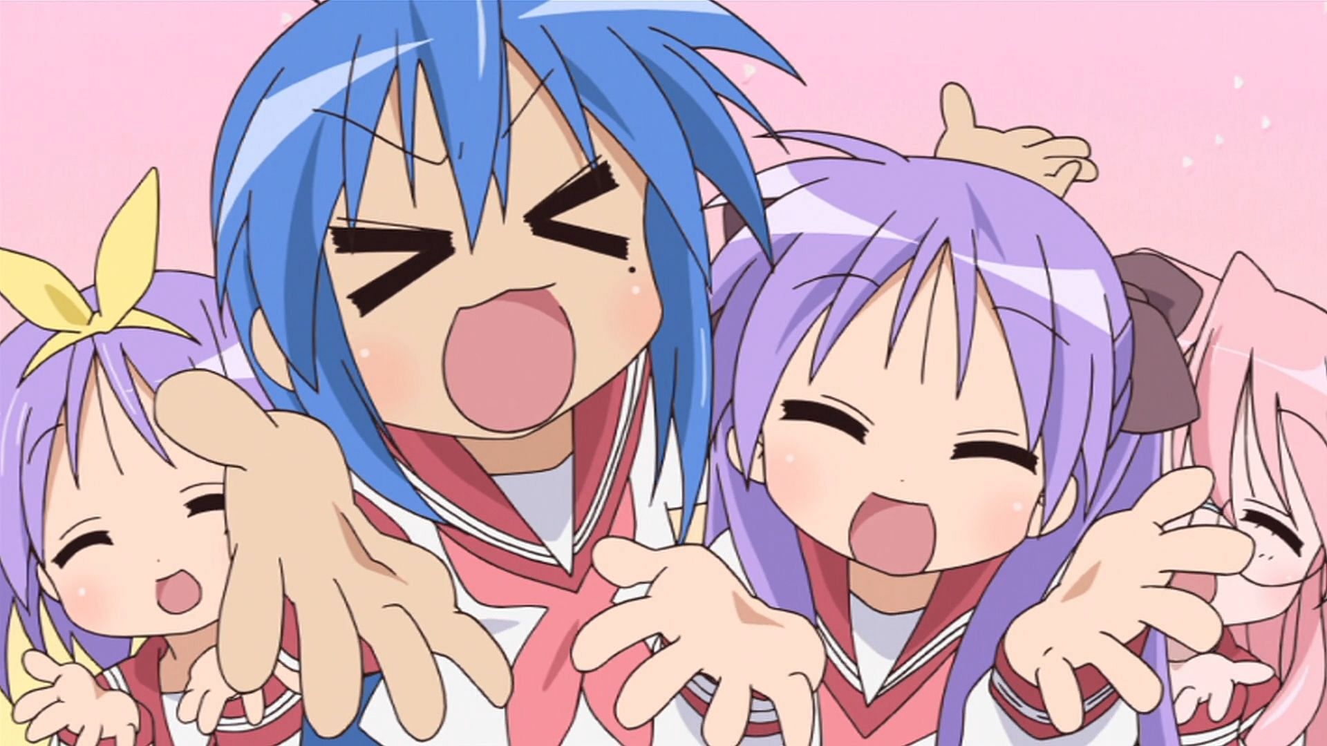 The mains of Lucky Star (Image via Kyoto Animation)