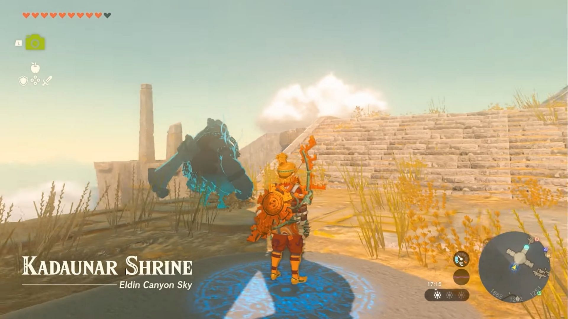 While exploring Eldin Canyon Sky, you can complete the Kadaunar Shrine in The Legend of Zelda Tears of the Kingdom.