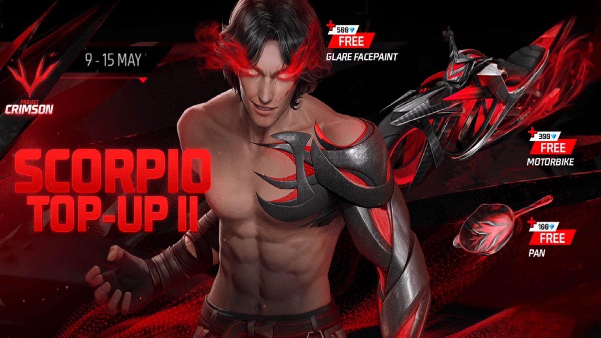 New Scorpio Top-Up 2 event starts in Free Fire MAX (Image via Garena)