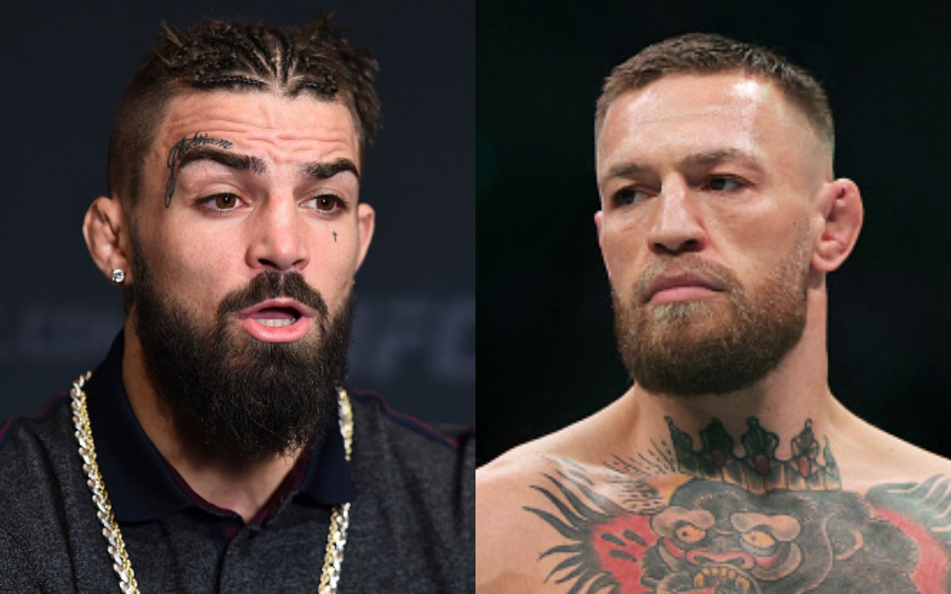 Mike Perry (left), Conor McGregor (right)