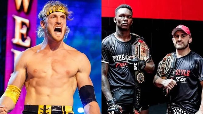 WATCH: WWE star Logan Paul trains with UFC champions Israel Adesanya and Alexander Volkanovski